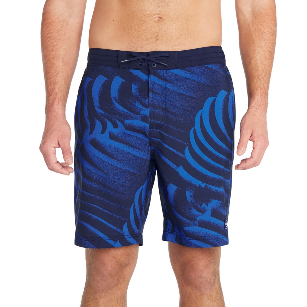 Speedo Men Printed Bondi Basin 9" Boardshorts Blue Size XXL